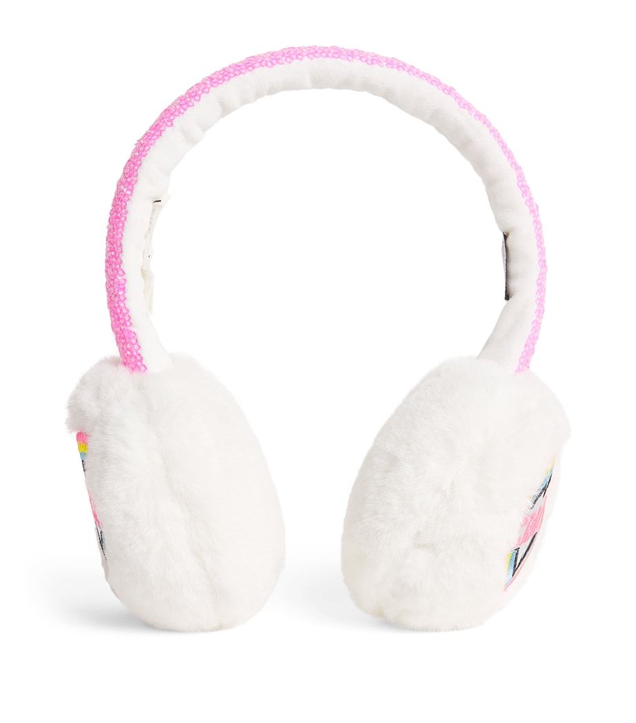 Billieblush Heart Ear Muffs Ivory Image 1