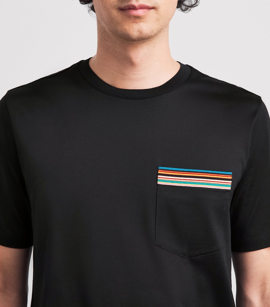 Paul Smith Mens Signature Stripe Pocket T-Shirt Image 3