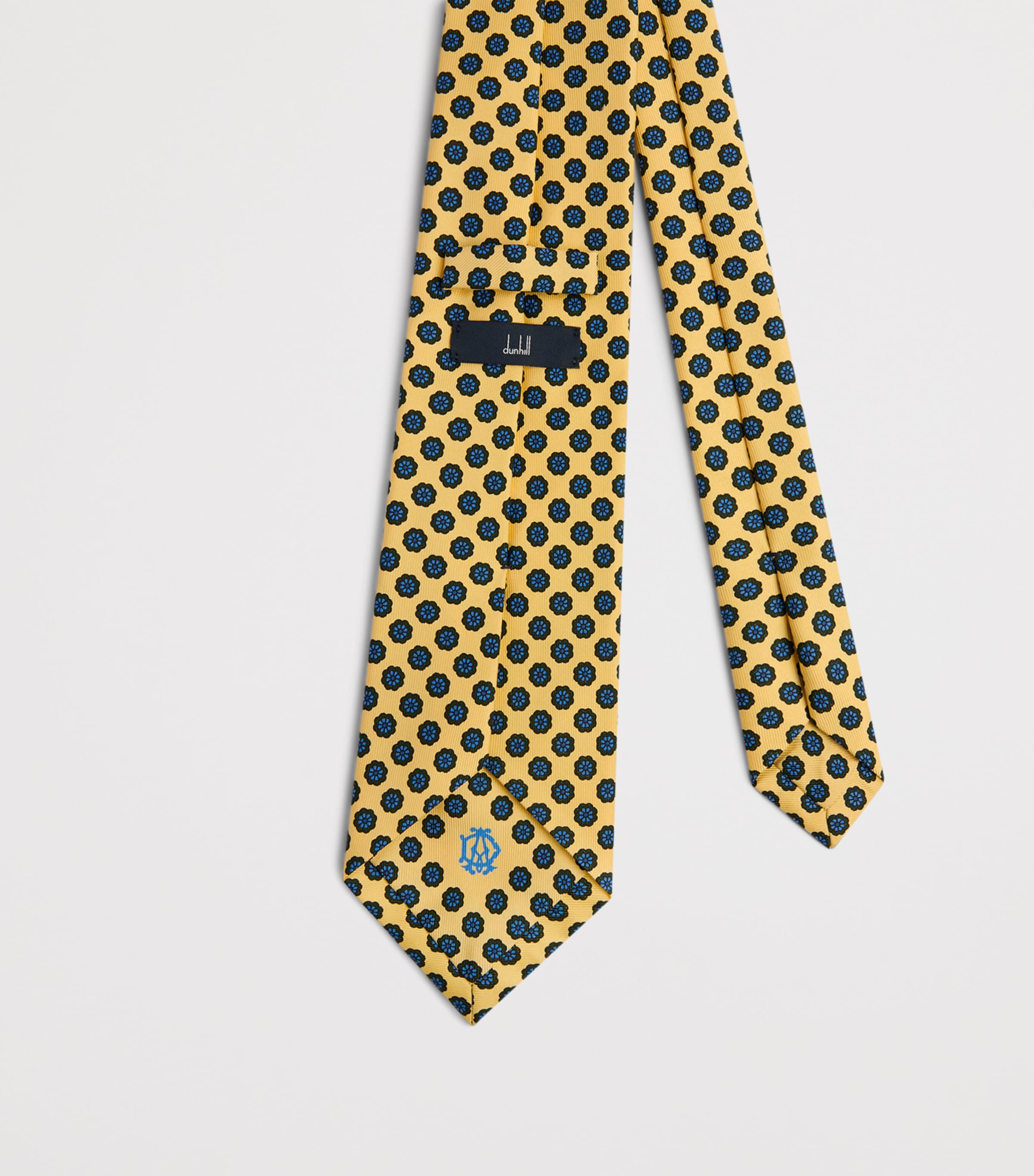 Dunhill Mulberry Silk Geometric Tie Buf Image 2