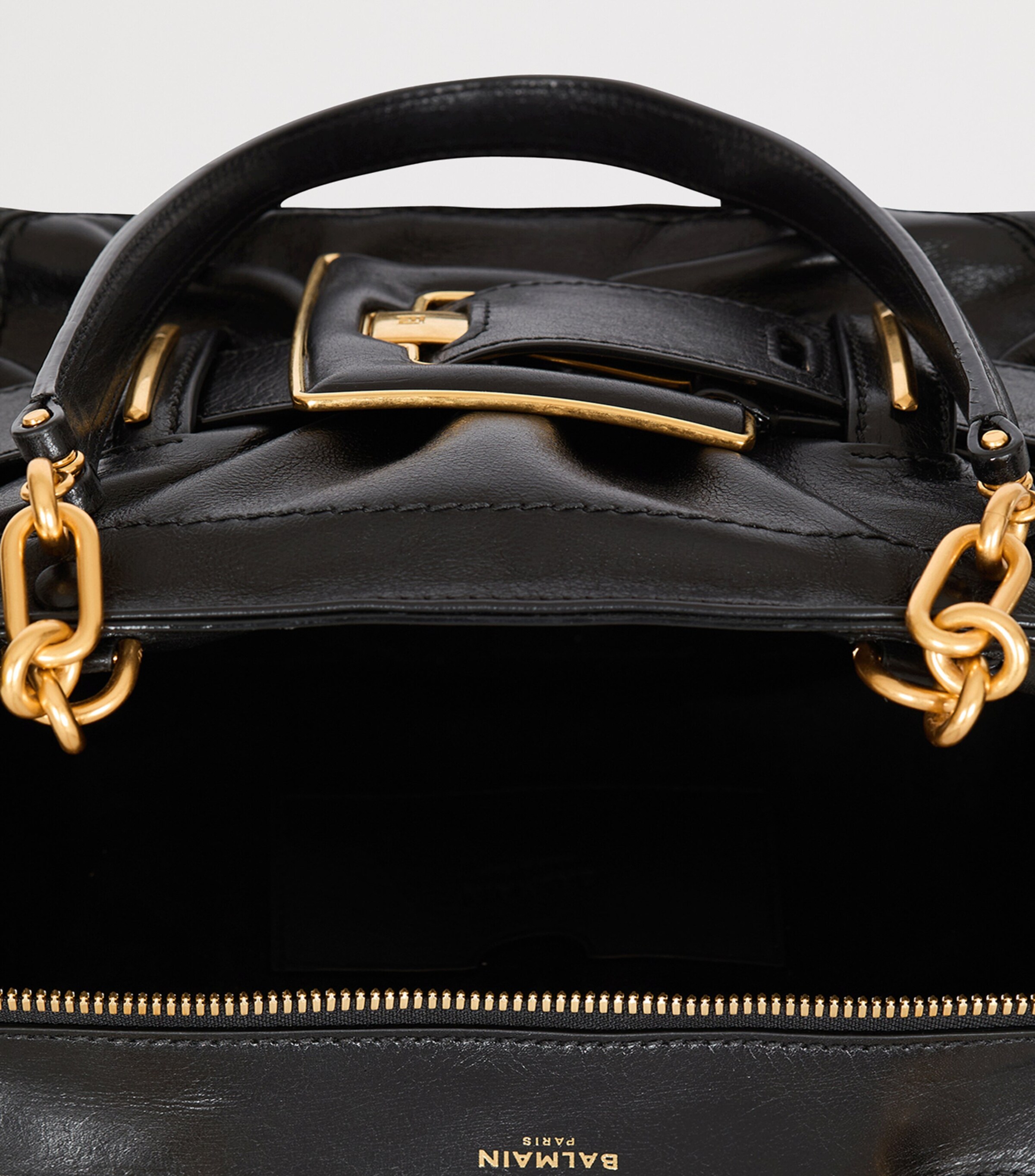 Small Leather Anthem Shoulder Bag 0PA NOIR Image 8