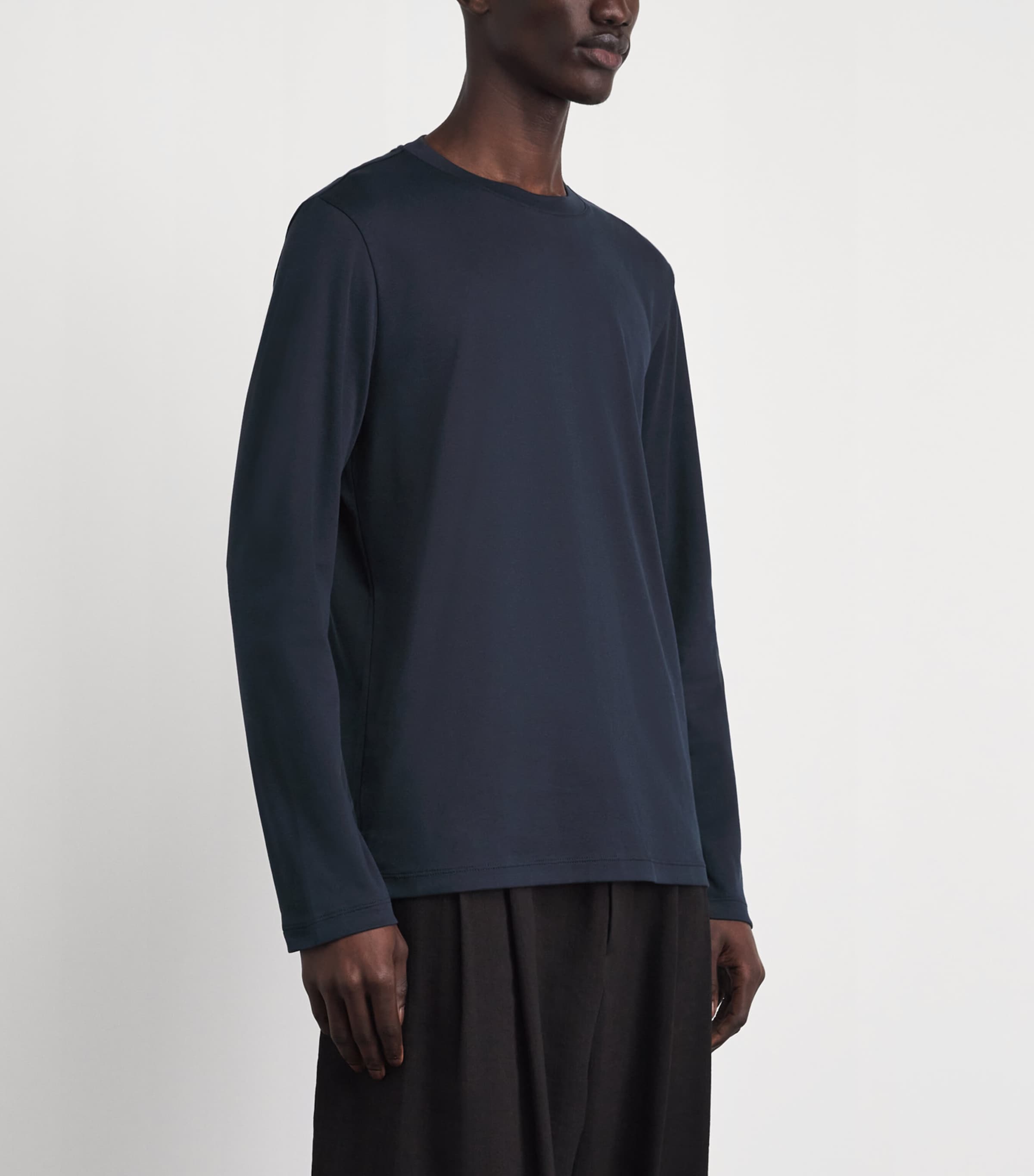 Brioni Mens Cotton Long-Sleeve T-Shirt Image 4