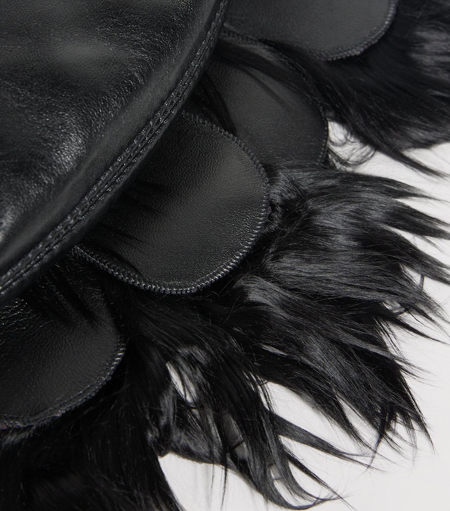 Feather Shoulder Bag BLACK Image 4