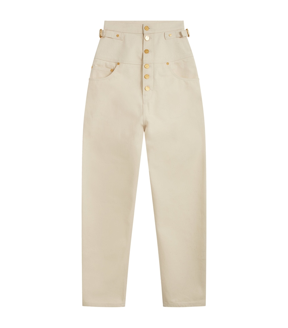 Schiaparelli Womens Trompe-l'Oeil Jeans Naturel Image 2