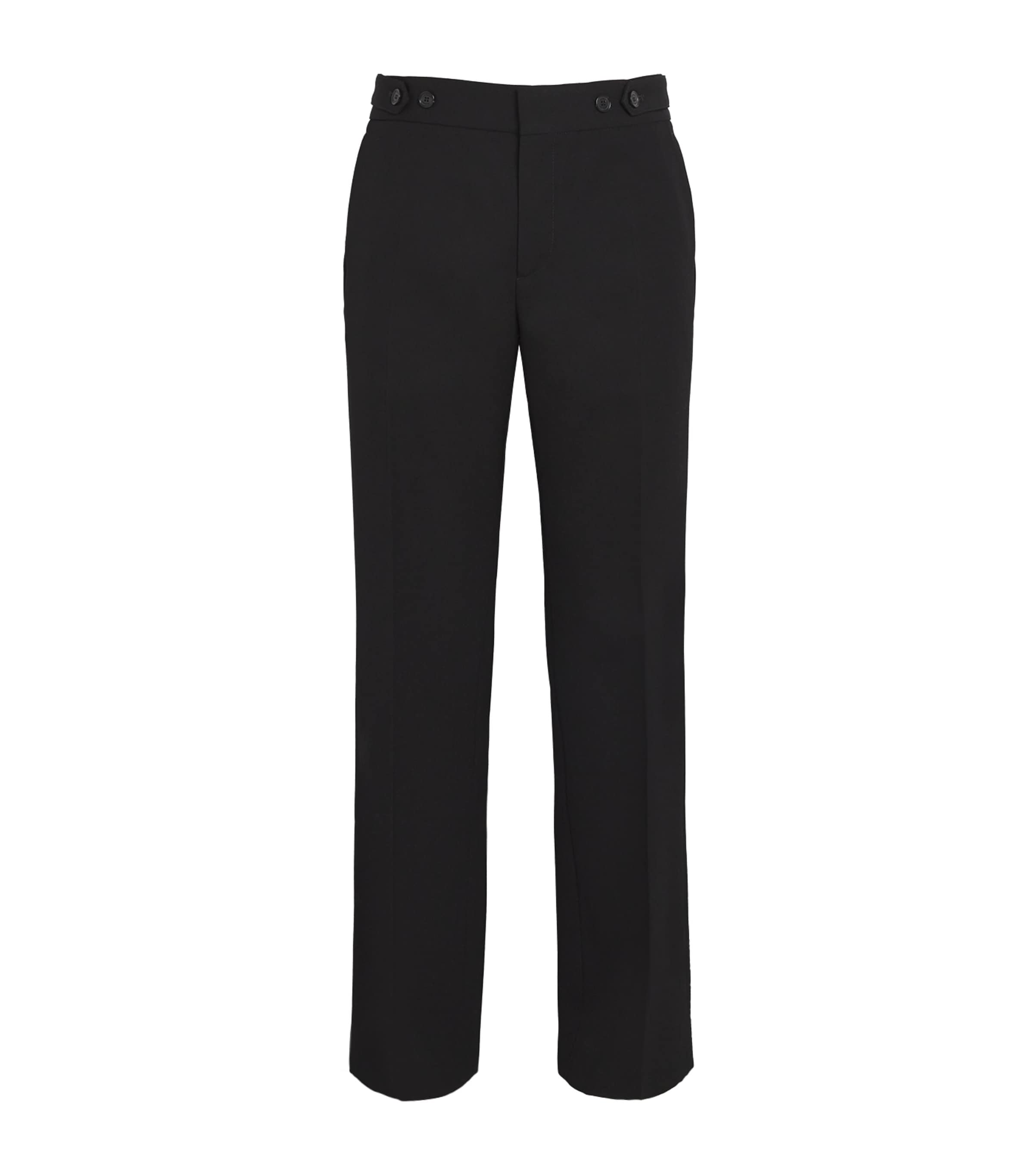Off-white Buckle Dry Wool Slim Pant In Black