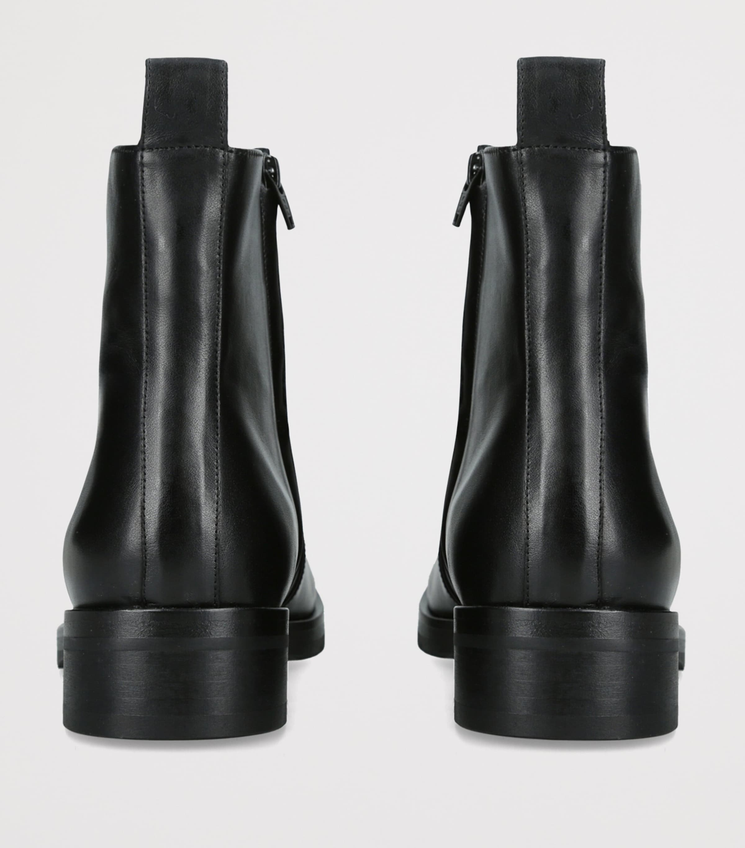 Studio Nicholson Leather Square-Toe Ankle Boots Black Image 4