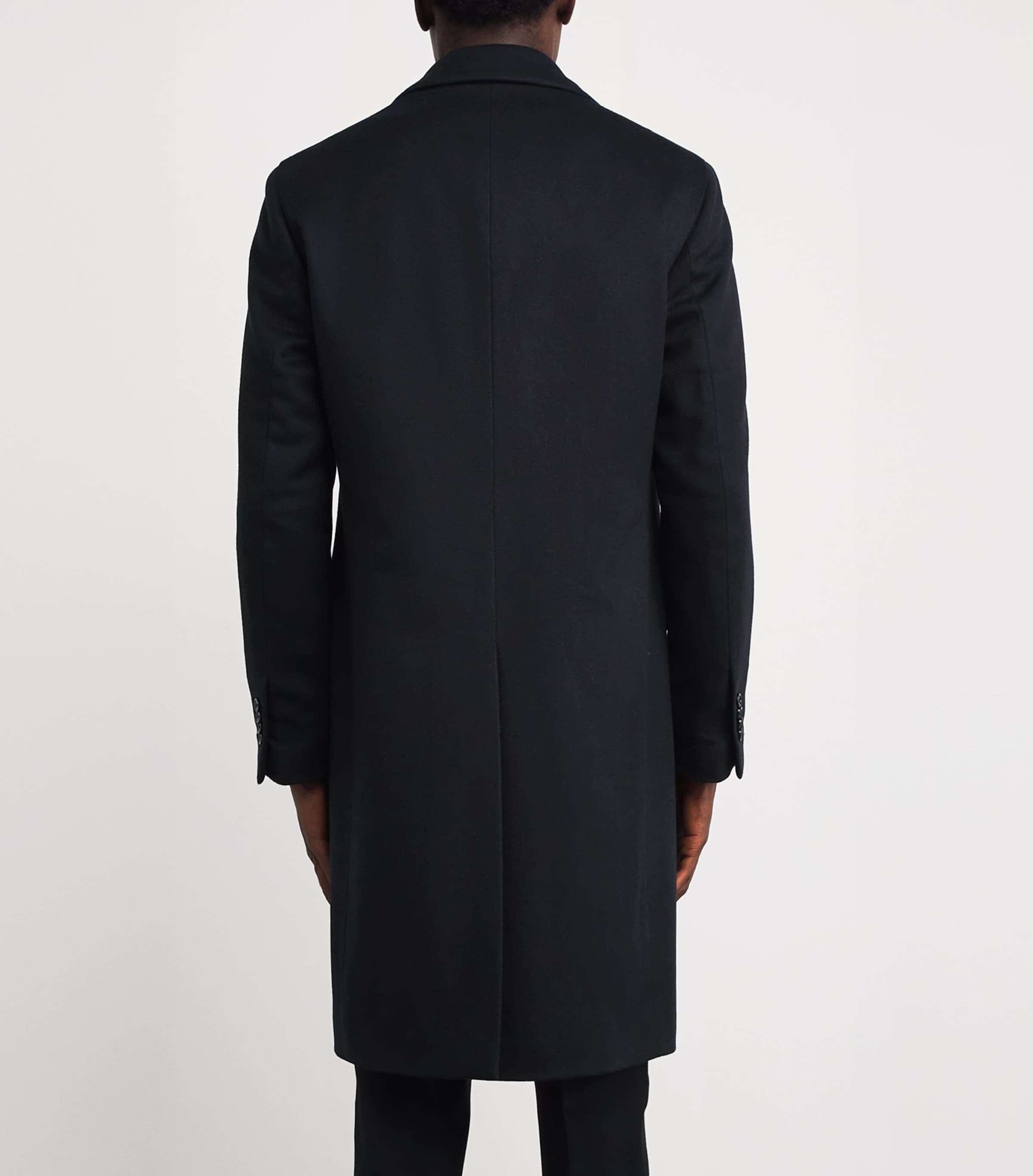 Virgin Wool Overcoat 850 NAVY Image 4
