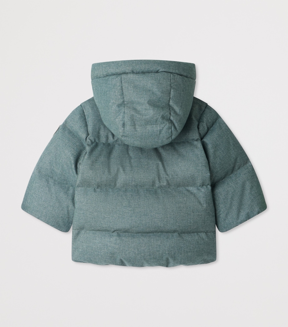 Down Winter Jacket (12-18 Months) VERT DE GRIS Image 2