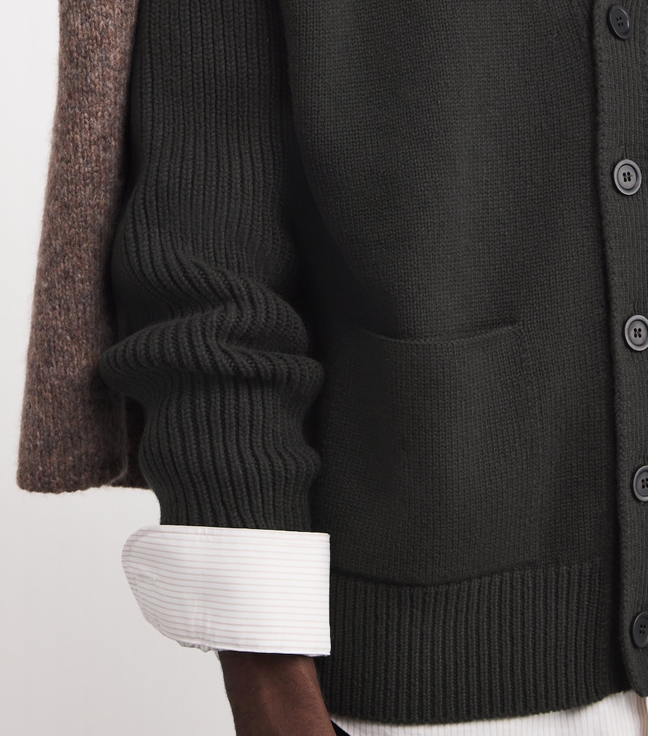 Cashmere Ribbed Cardigan SC7330 IRON Image 6