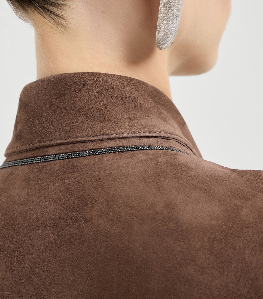 Suede Cropped Jacket C4219 Image 6