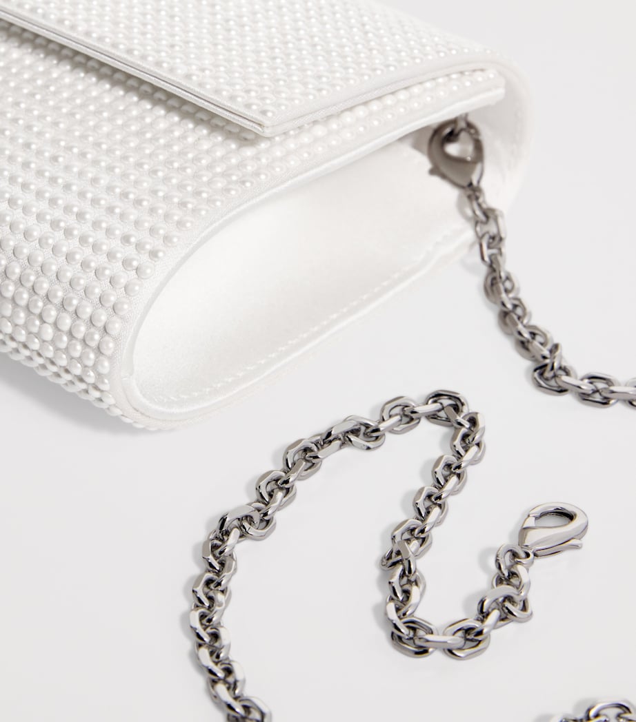 Satin Pearlised Perry Clutch Bag SPEAR Image 6