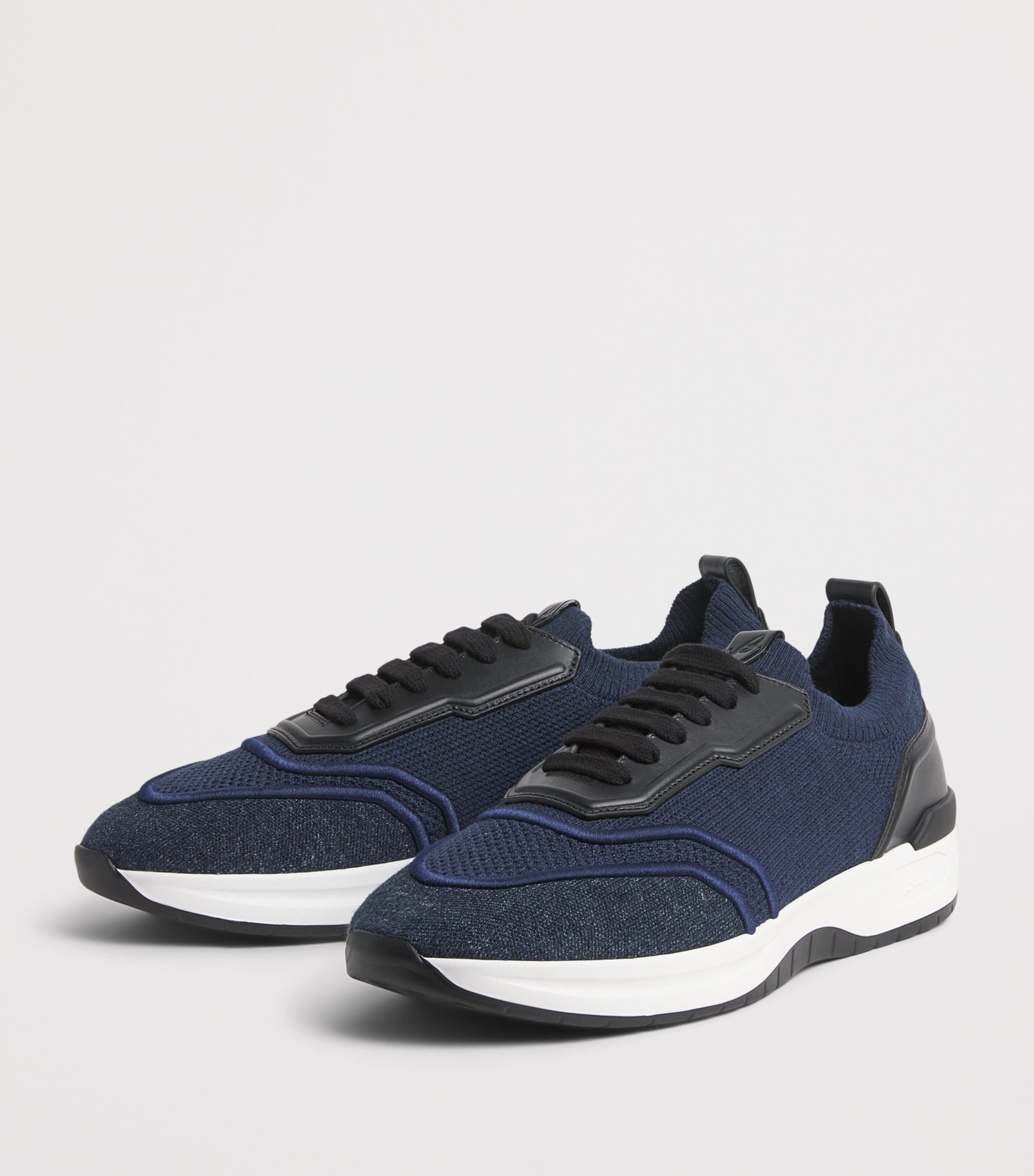 Brioni Linen-Cotton Knitted Sneakers Image 3