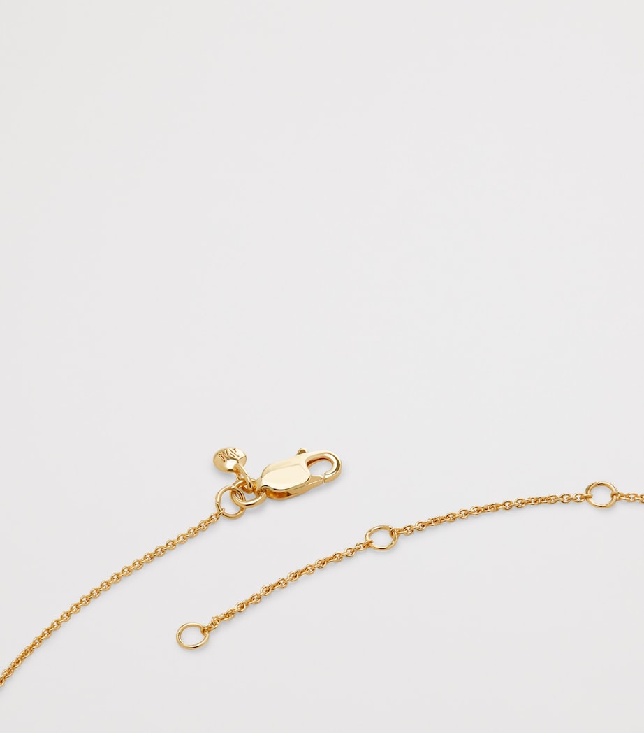 Monica Vinader Gold Vermeil and Amethyst February Birthstone Necklace Gold Vermeil Image 5