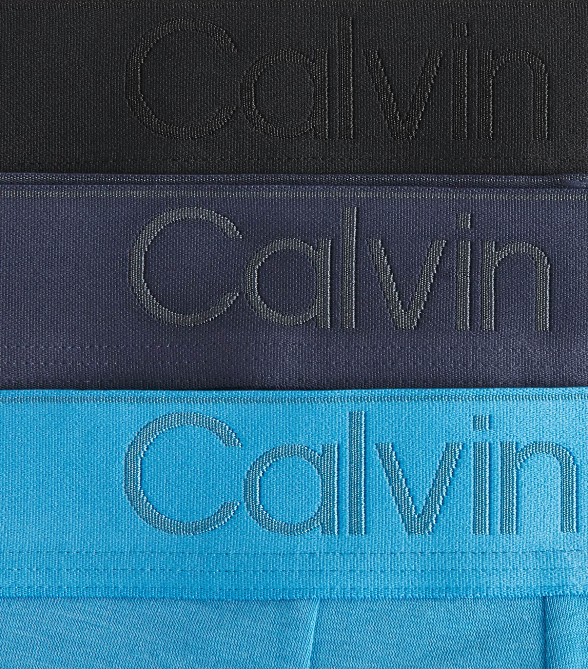 Calvin Klein Mens Low-Rise Trunks (Pack of 3) Se/blu/blk Image 5