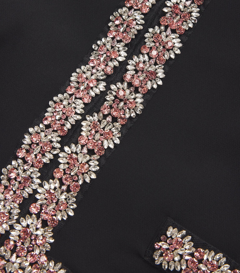 Cinq A Sept Womens Embellished Penelope Jacket Black/multi Image 5