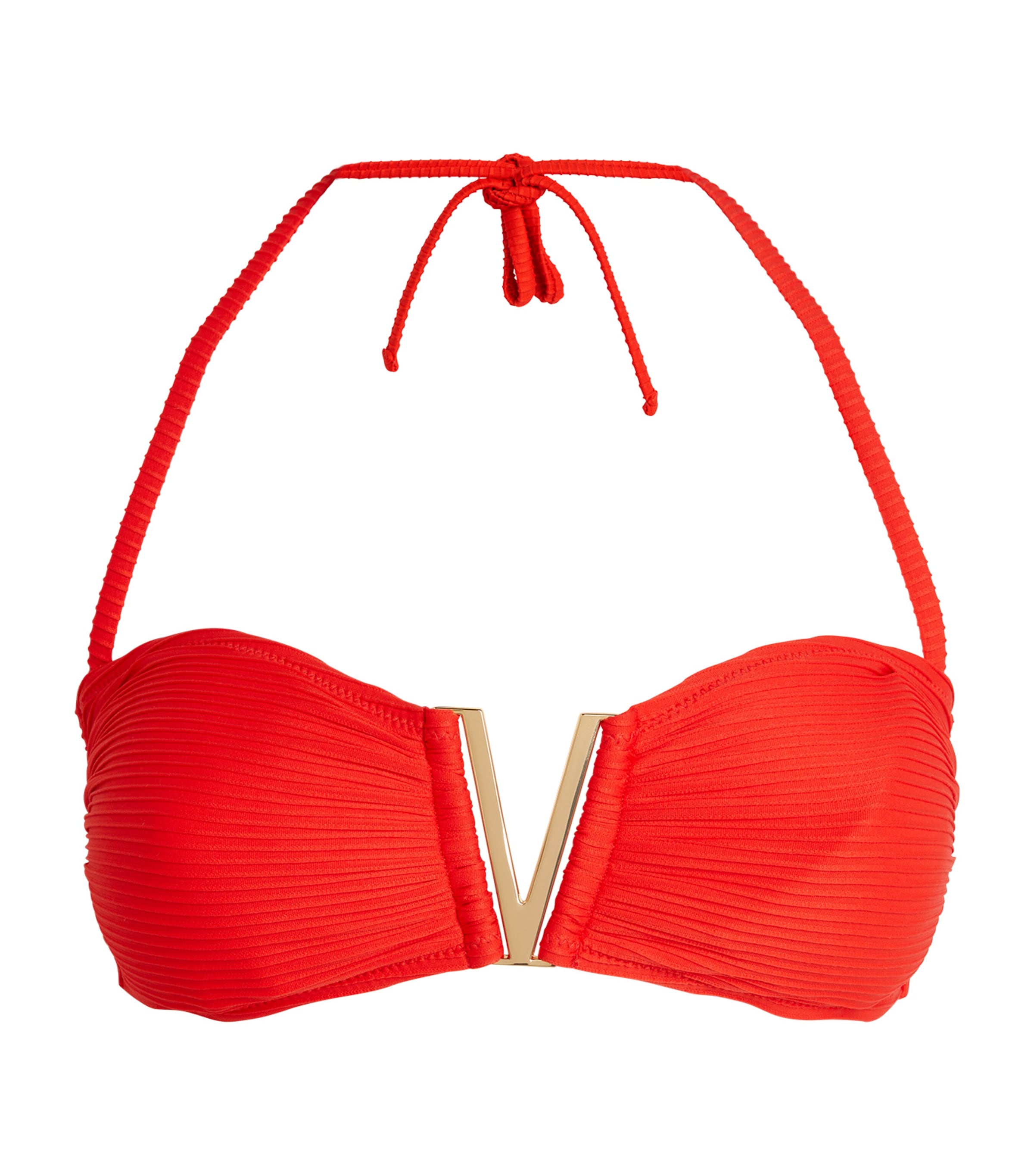 Heidi Klein Bandeau Bikini Top In Red