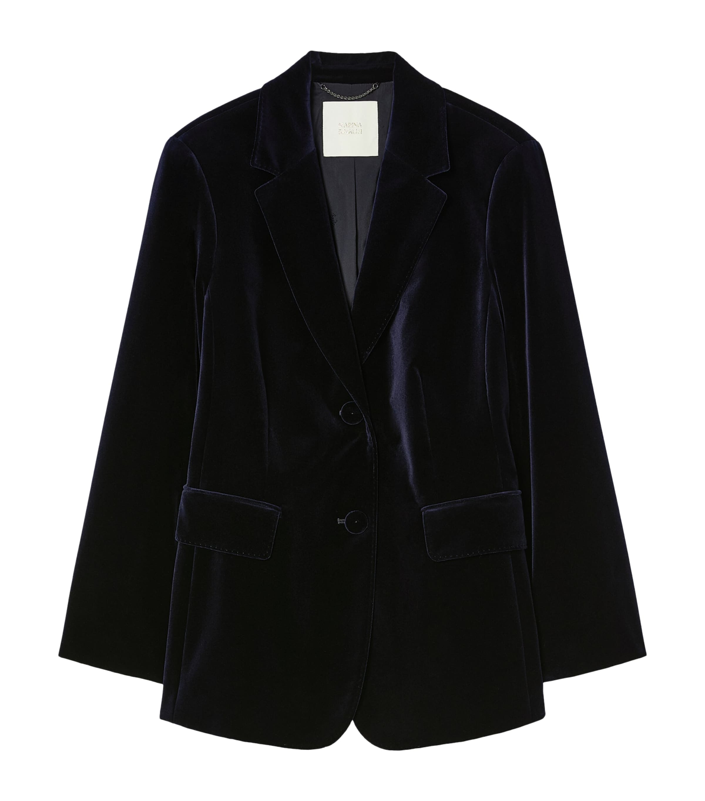 Marina Rinaldi Navy Velvet Blazer | Harrods UK