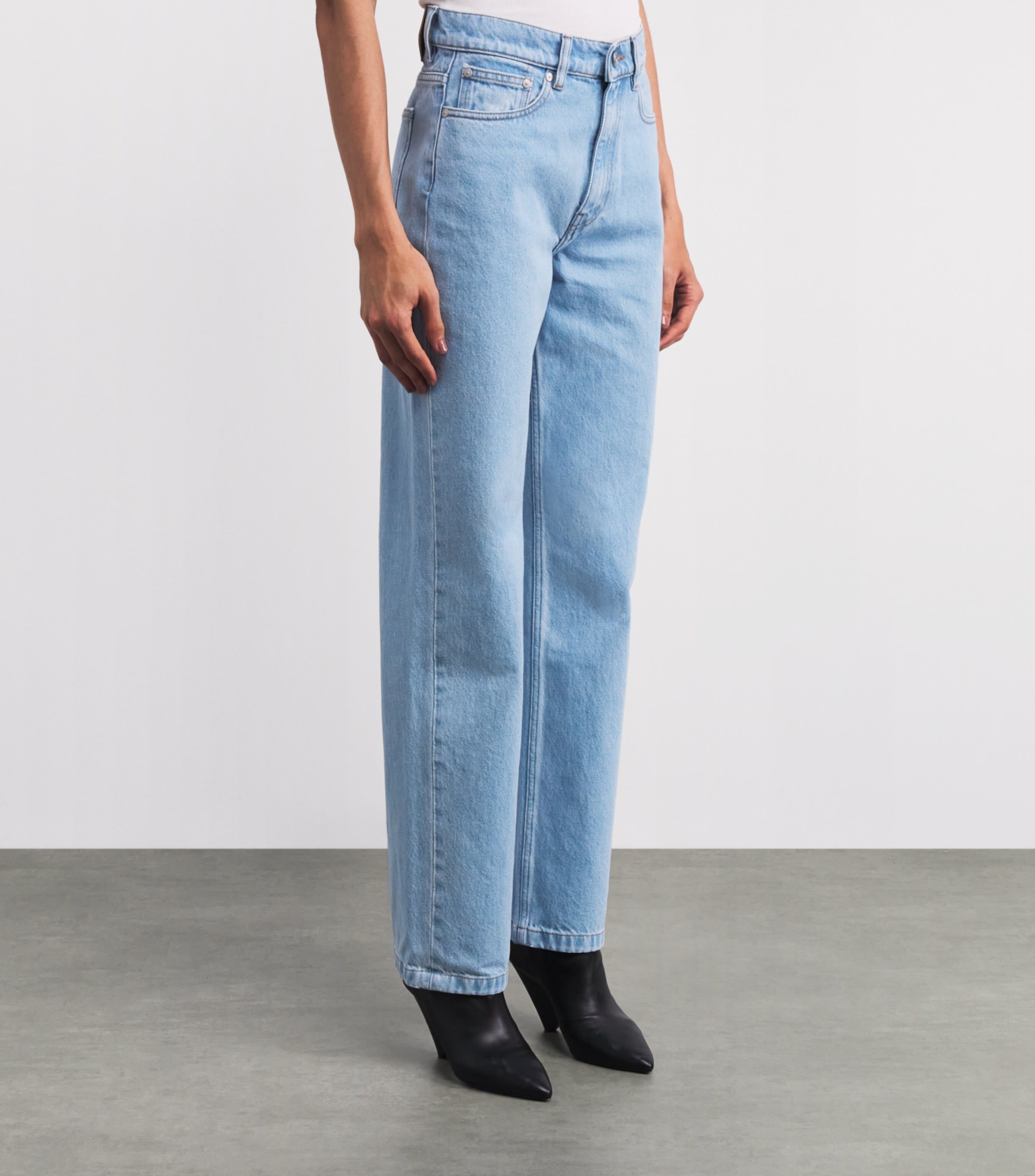 Joseph Womens Chams Straight Jeans Ice Blue Image 4