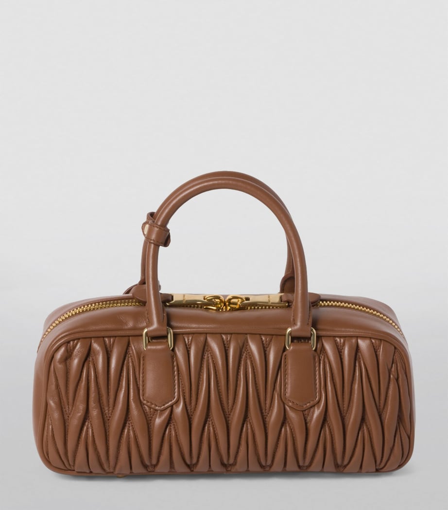 Miu Miu Small Matelassé Leather Arcadie Top-Handle Bag Image 3