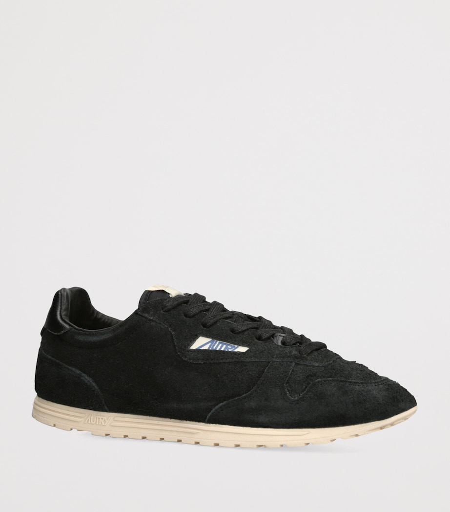 Suede Windspin Low-Top Sneakers BLACK Image 3