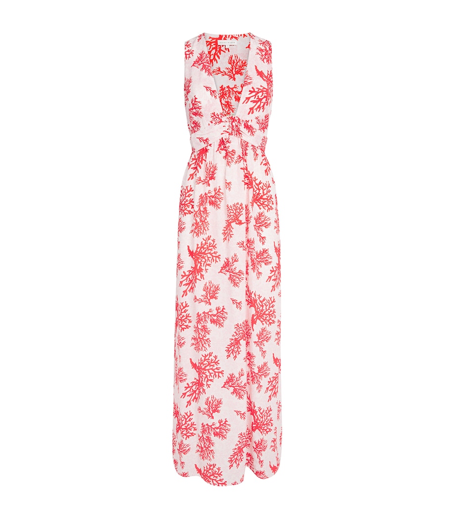 Heidi Klein Womens Silk Scala U-Bar Maxi Dress Prt Prt Image 1