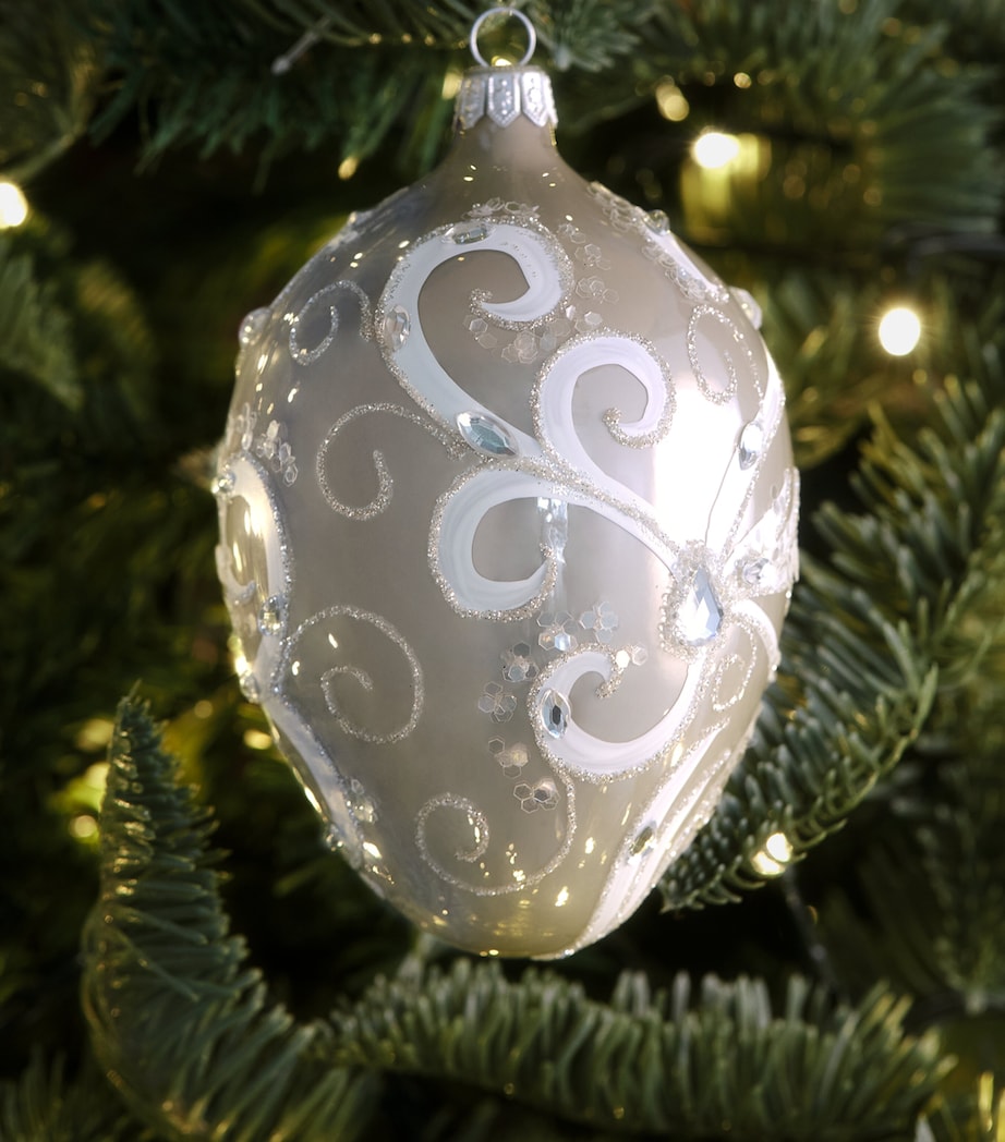 Harrods Embellished Egg Tree Decoration Champagne Image 3