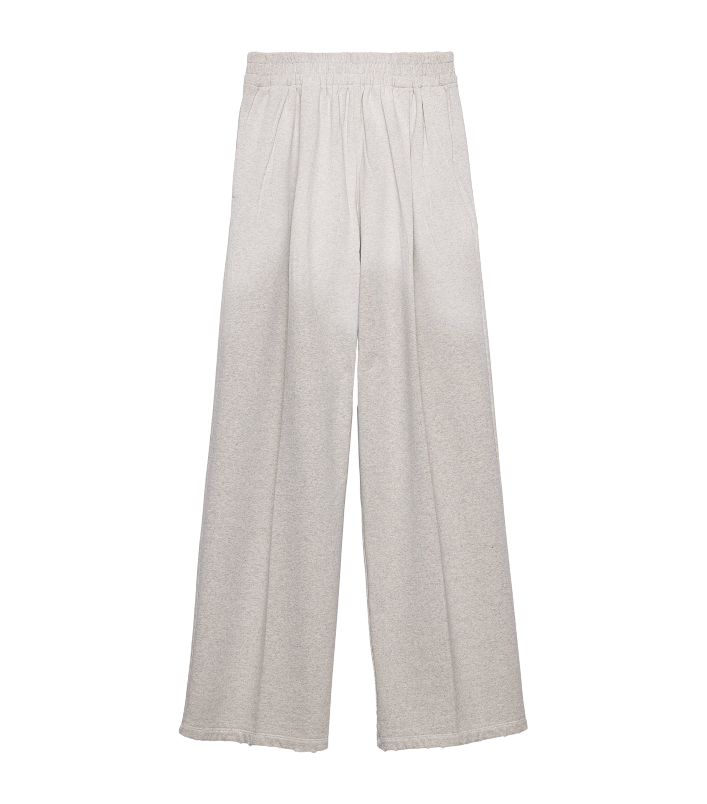Prada Womens Cotton Wide-Leg Sweatpants Grey Image 1
