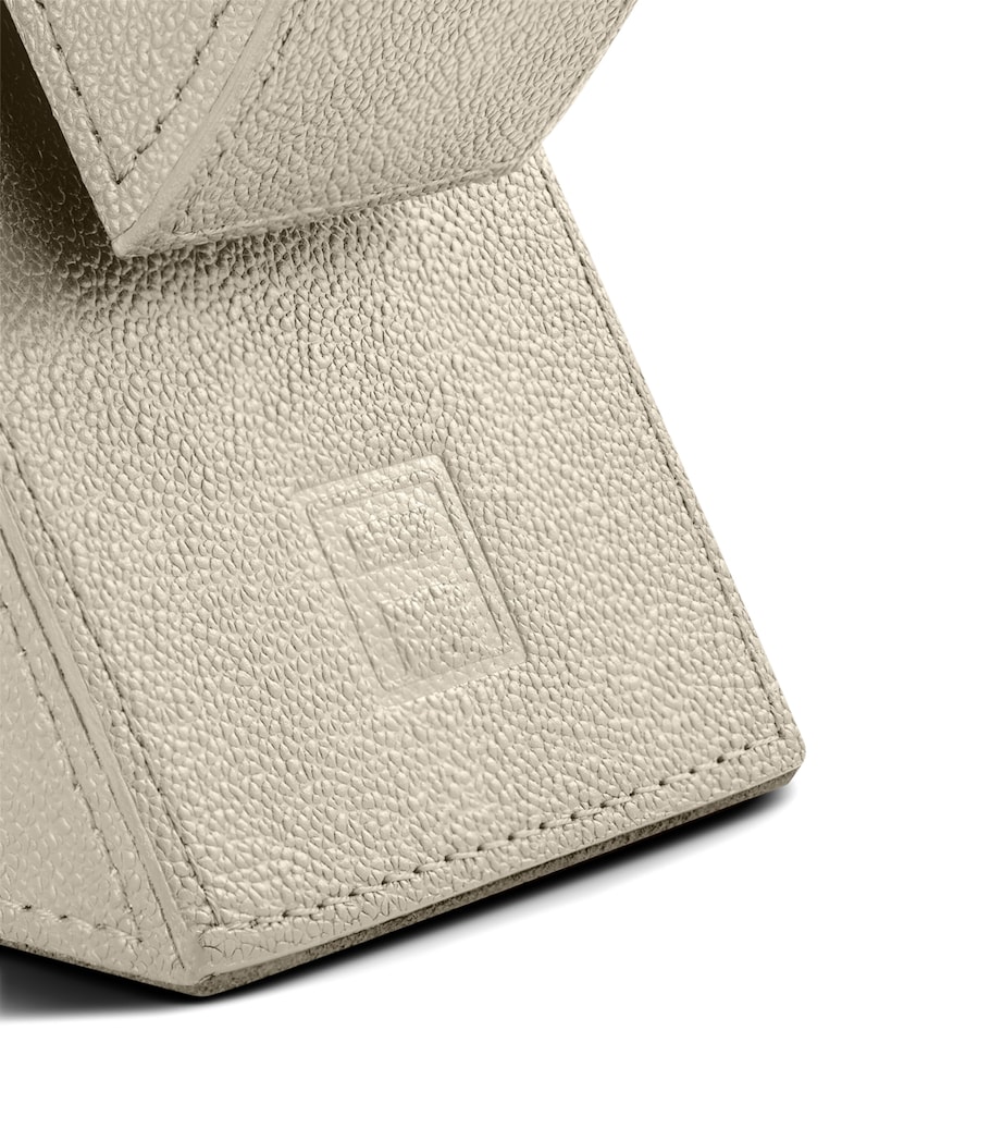 Leather Right Cubist Bookend STONE Image 3