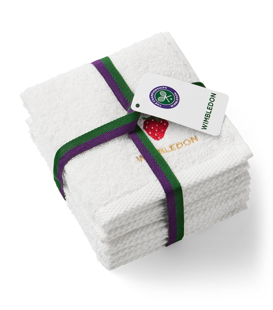Christy x Wimbledon Face Cloths (Pack of 5) White Mix Image 8