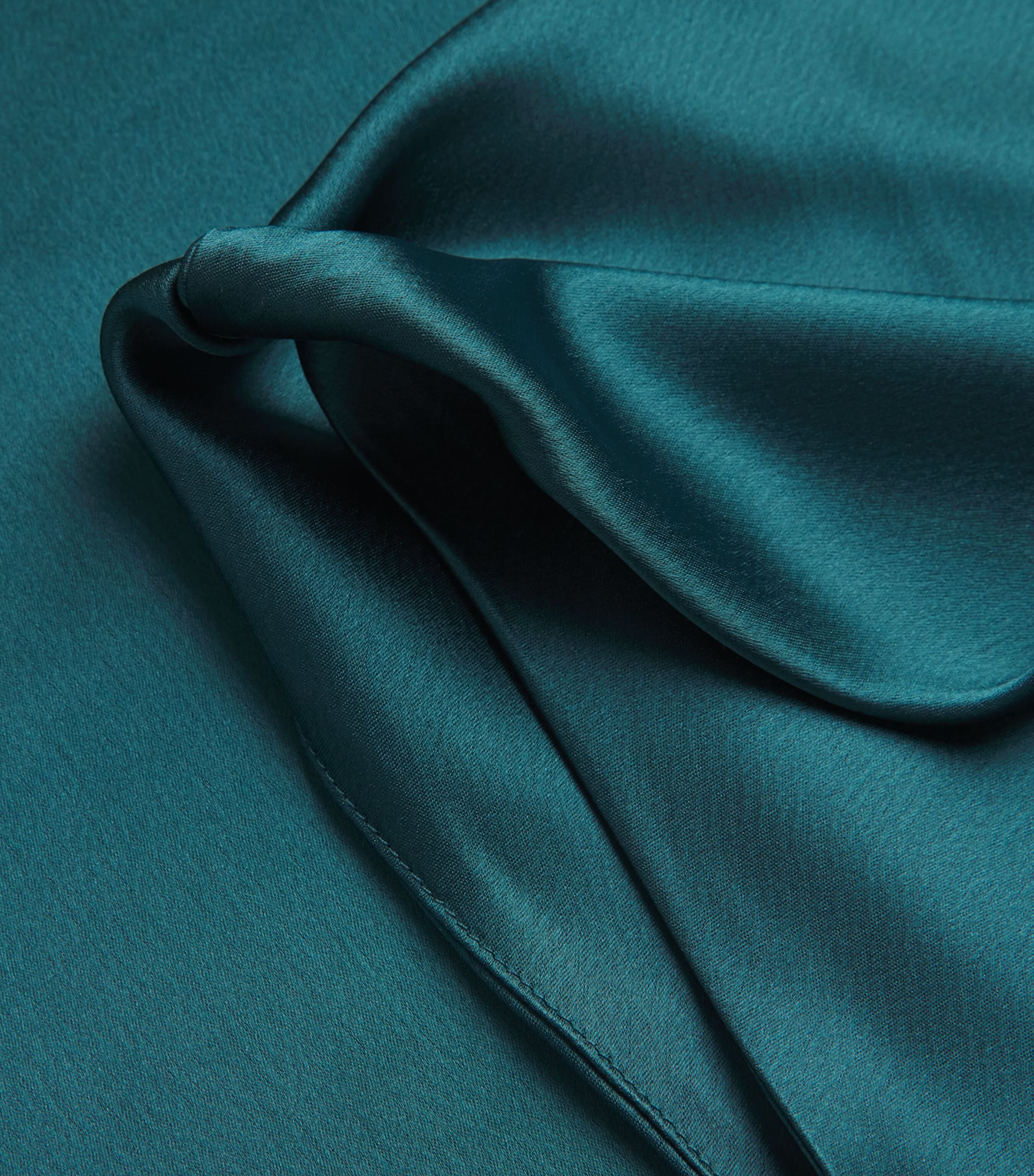 Satin Cowl-Neck Barb Top PACIFIC Image 5