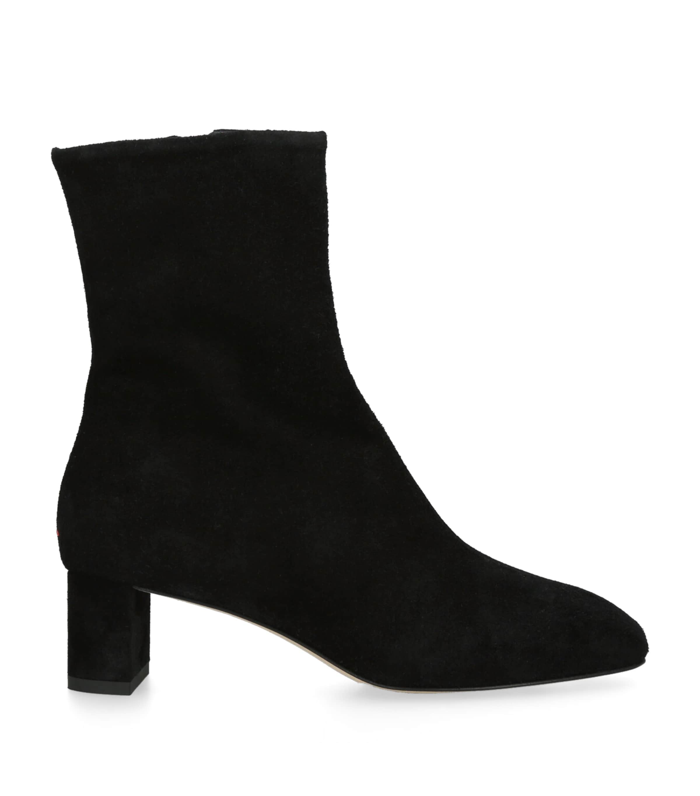 Aeyde Suede Millie Ankle Boots 45 In Black