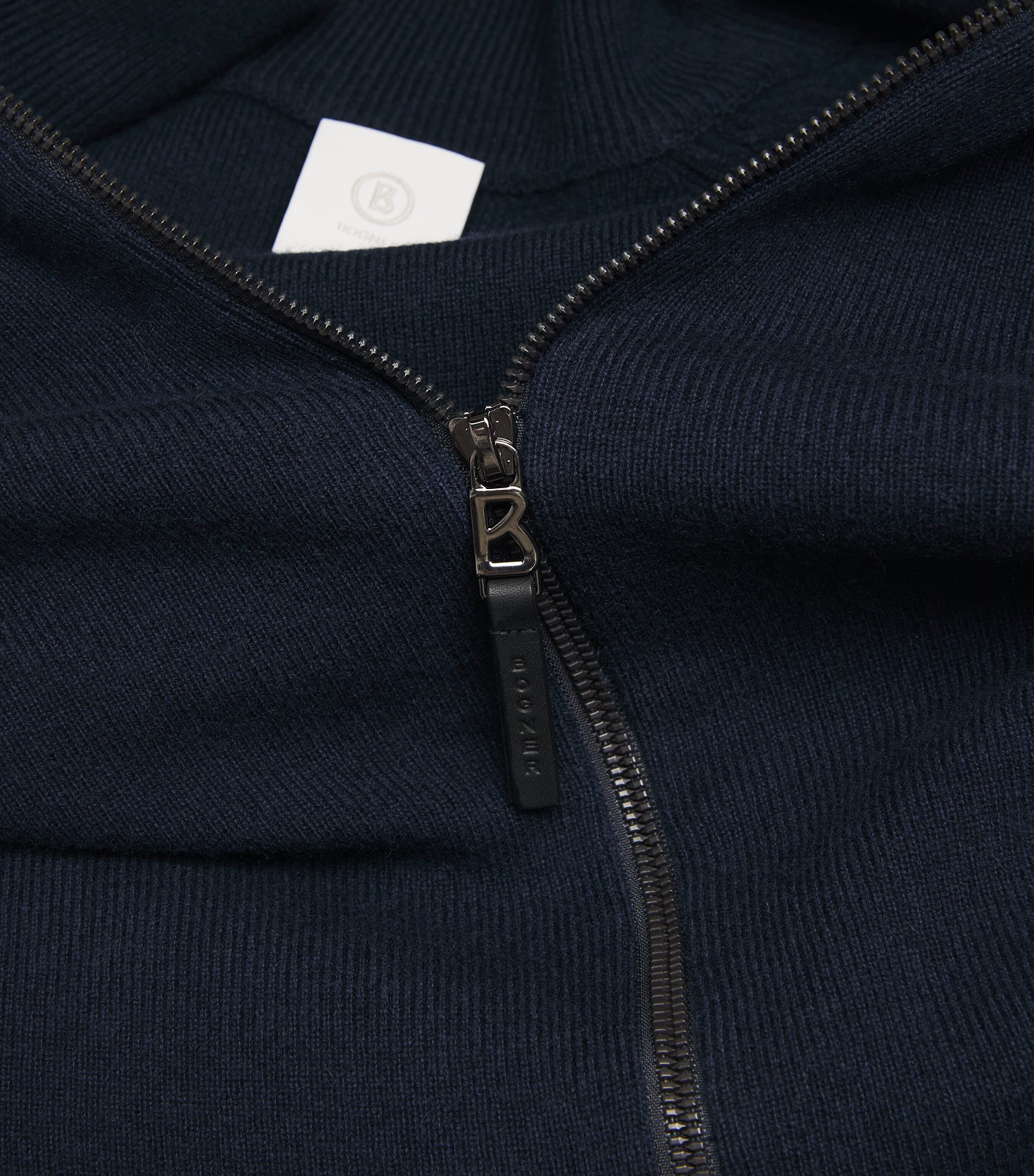 Dexter Zip-Up Cardigan 464-NAVY Image 5