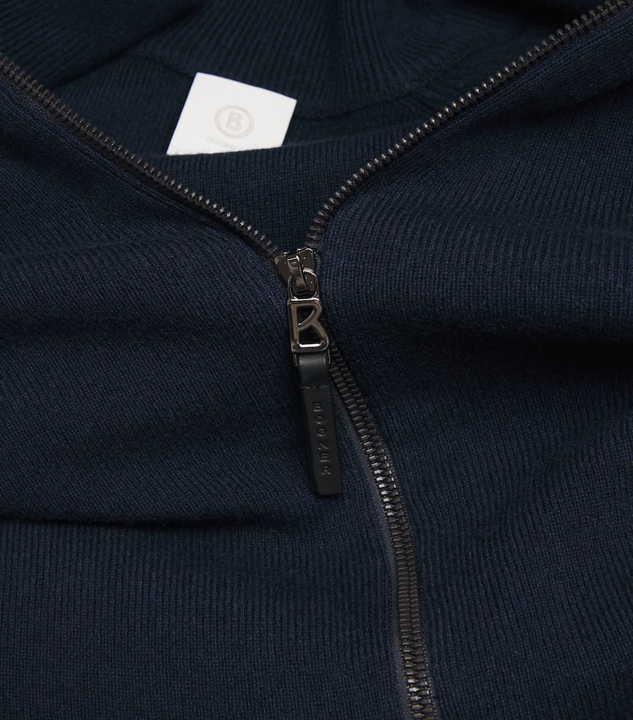 Dexter Zip-Up Cardigan 464-NAVY Image 5