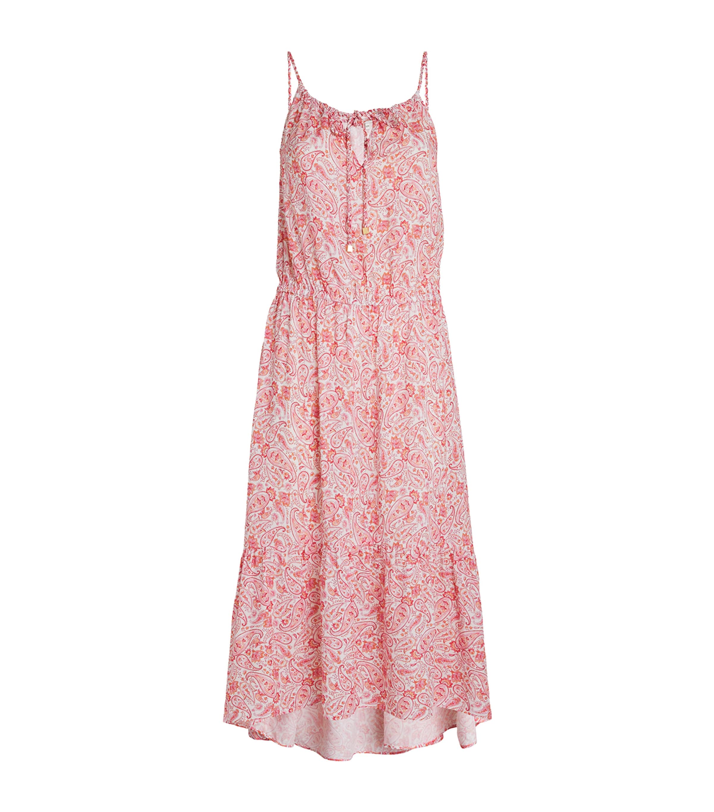 Shop Heidi Klein Paisley Midi Dress In Pink