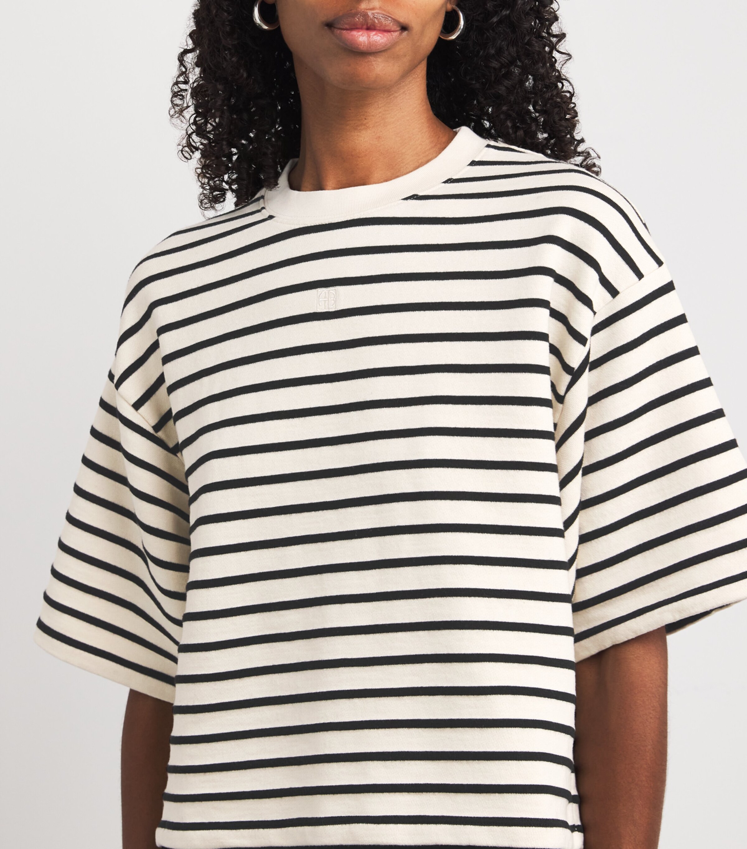 ANINE BING Multi Stripe Myers T-Shirt | Harrods AU ANINE BING Multi Stripe Myers T-Shirt | Harrods AU