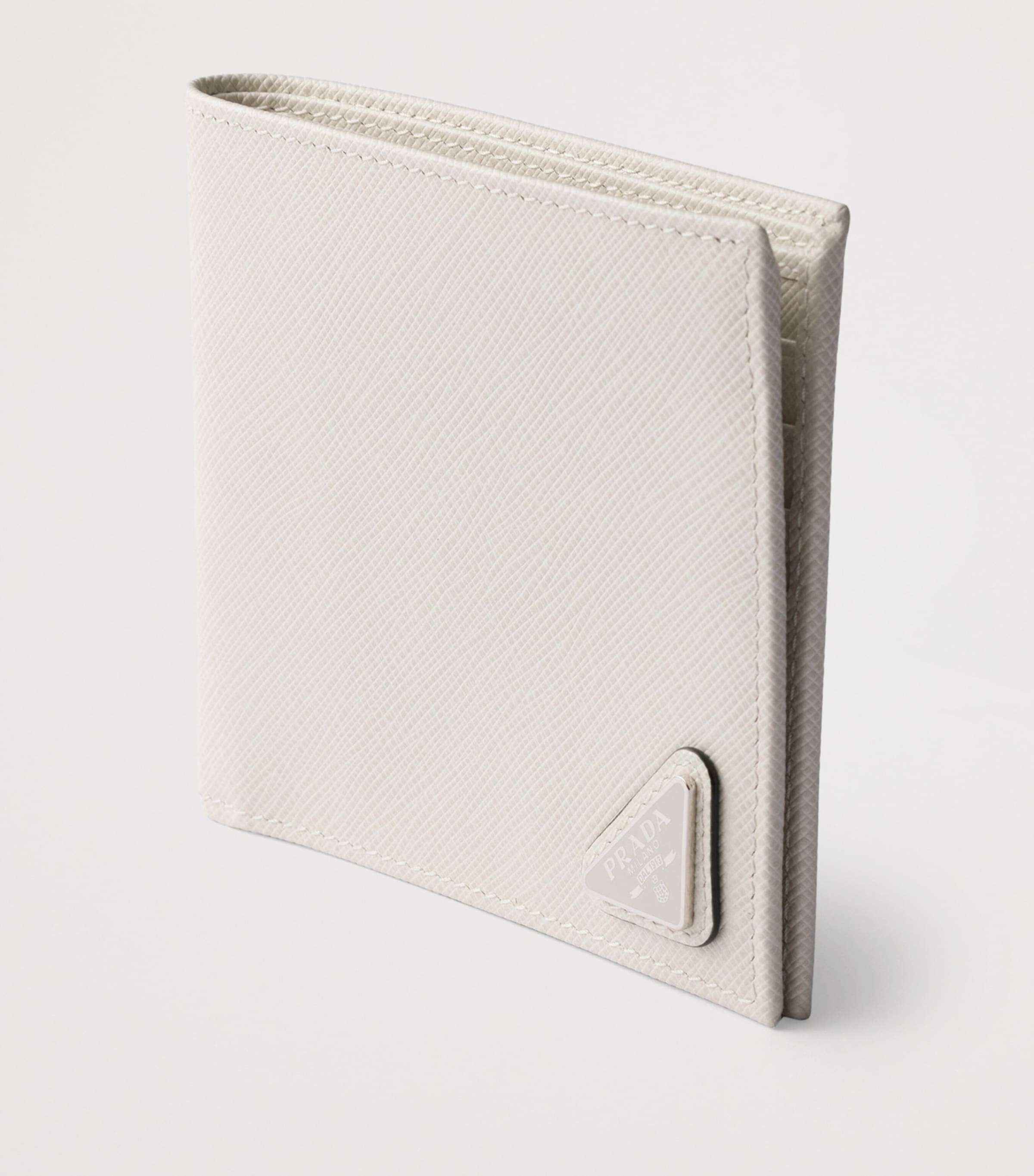 Prada Saffiano Leather Wallet Neutral Image 4