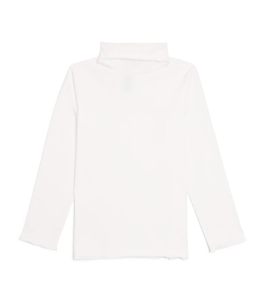 Cotton Ruffled-Collar Shirt (2-14 Years) 100MILK Image 1