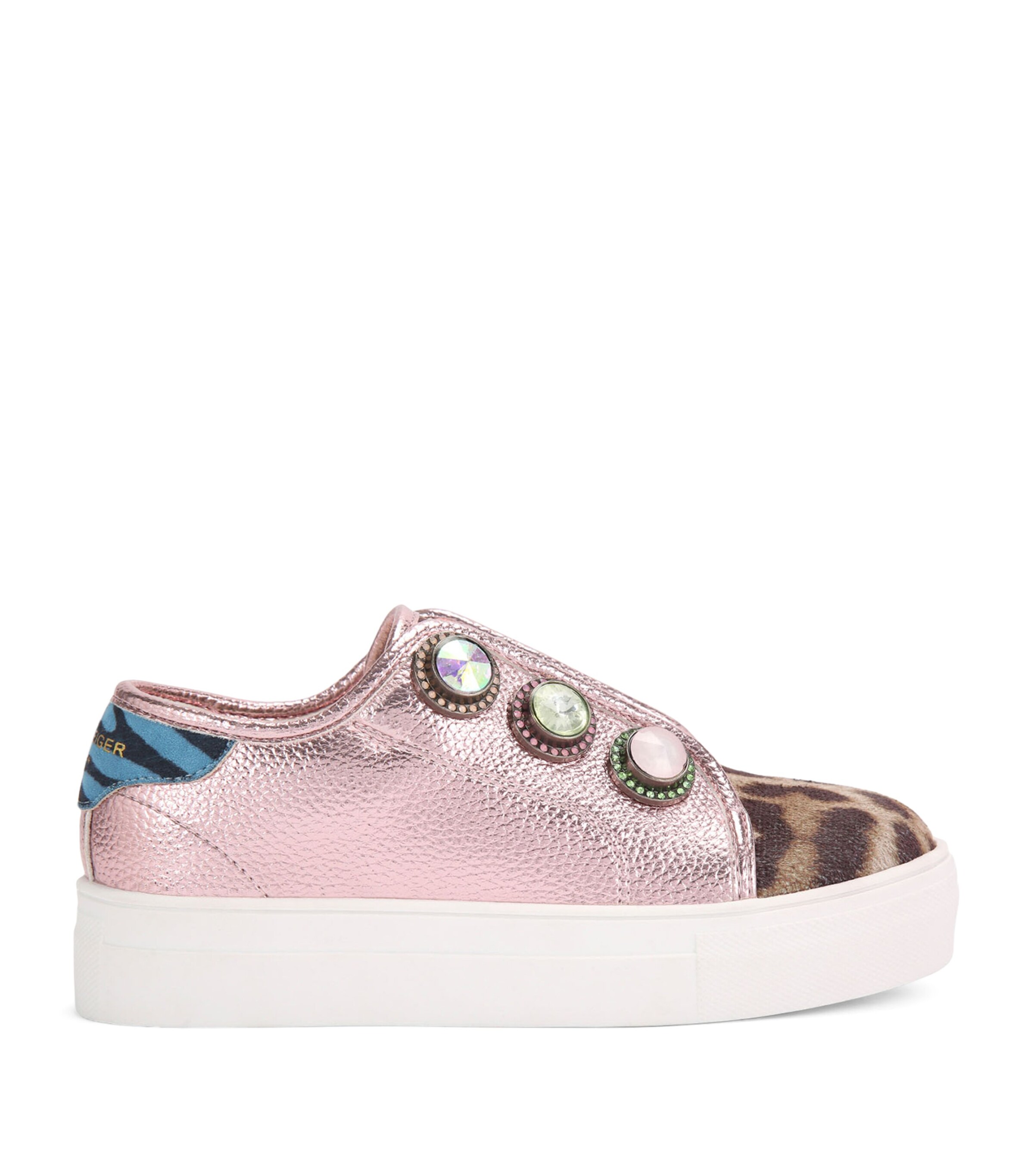 Kurt Geiger London Leather Mini Laney Octavia Sneakers | Kids New In | Baby Clothing | Baby Shoes | Trainers | Designers | Kurt Geiger London
