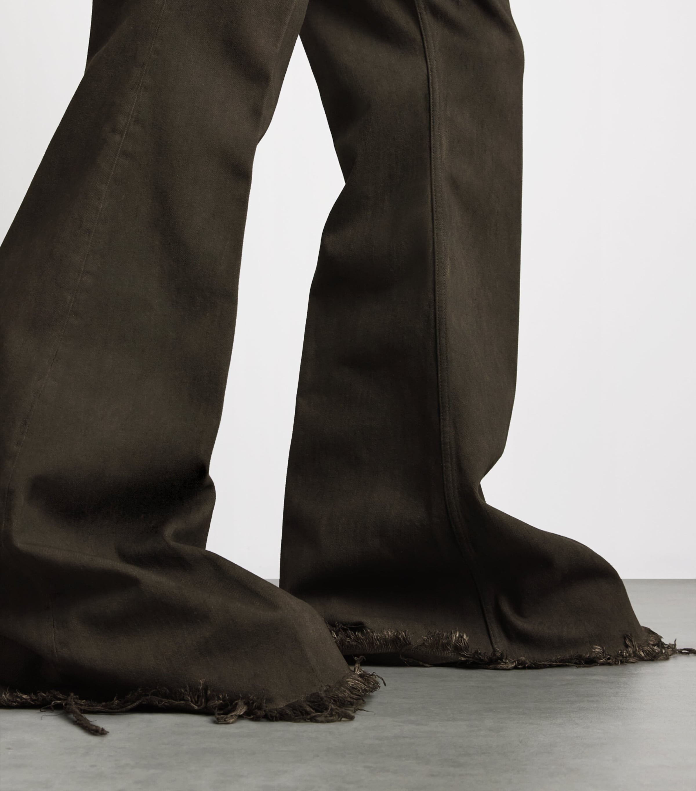 Rick Owens Mens Bolan Bootcut Jeans Dust Image 3