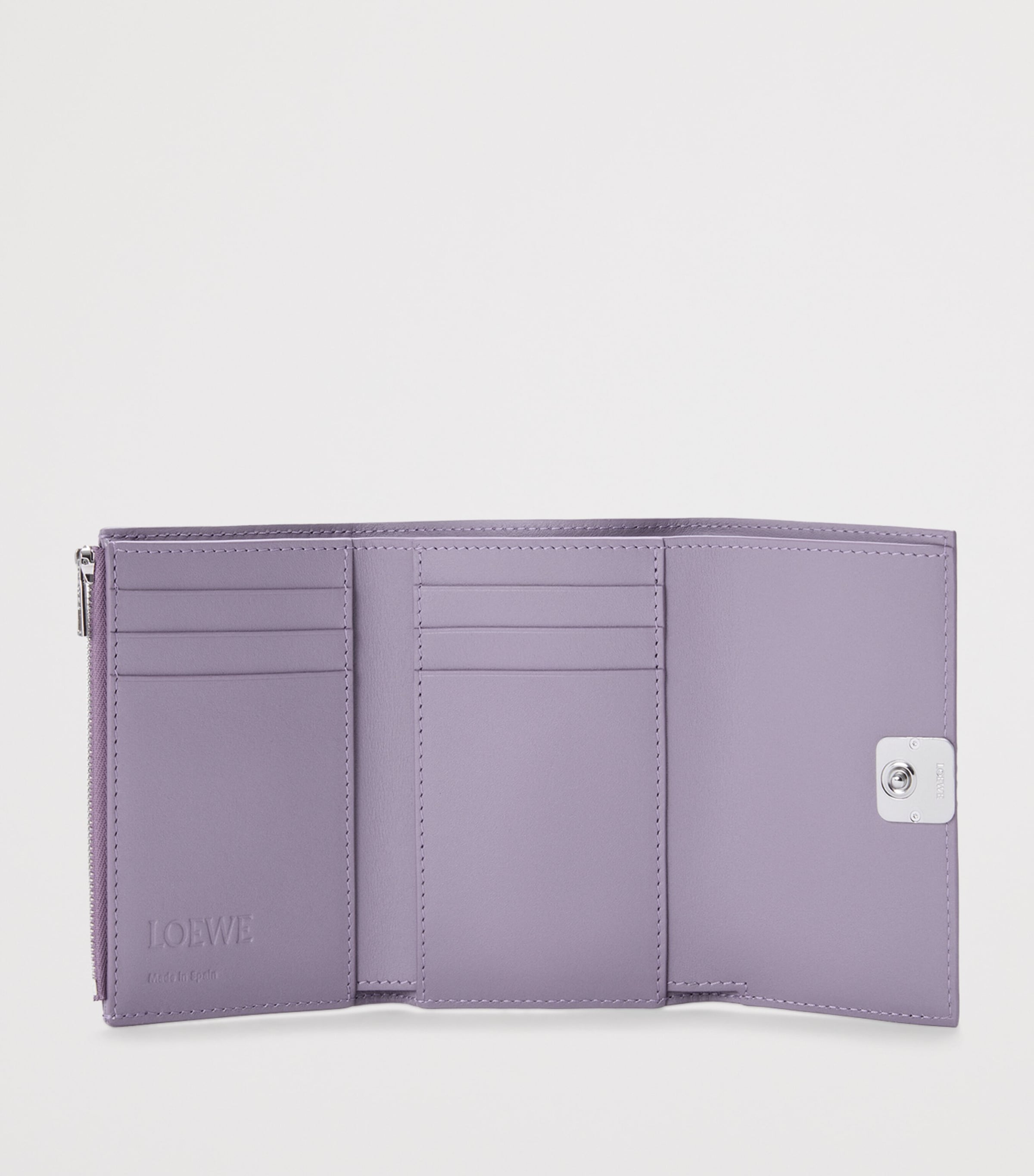 Small Leather Anagram Wallet DIRTY MAUVE Image 3