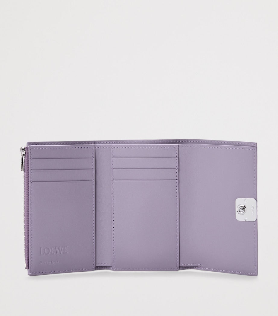 Small Leather Anagram Wallet DIRTY MAUVE Image 3