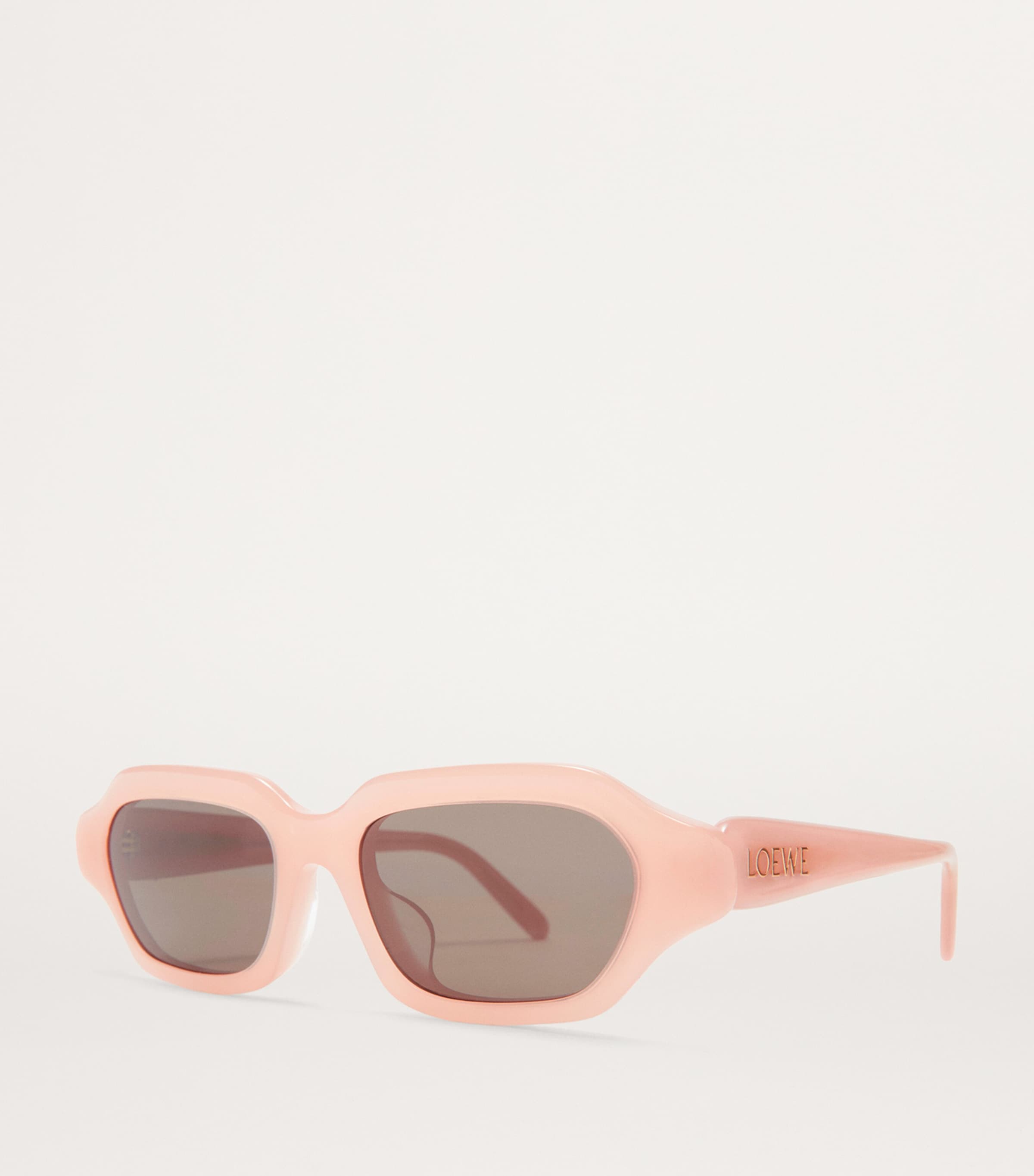LOEWE Acetate Enigma Slim Sunglasses Light Pink Image 2