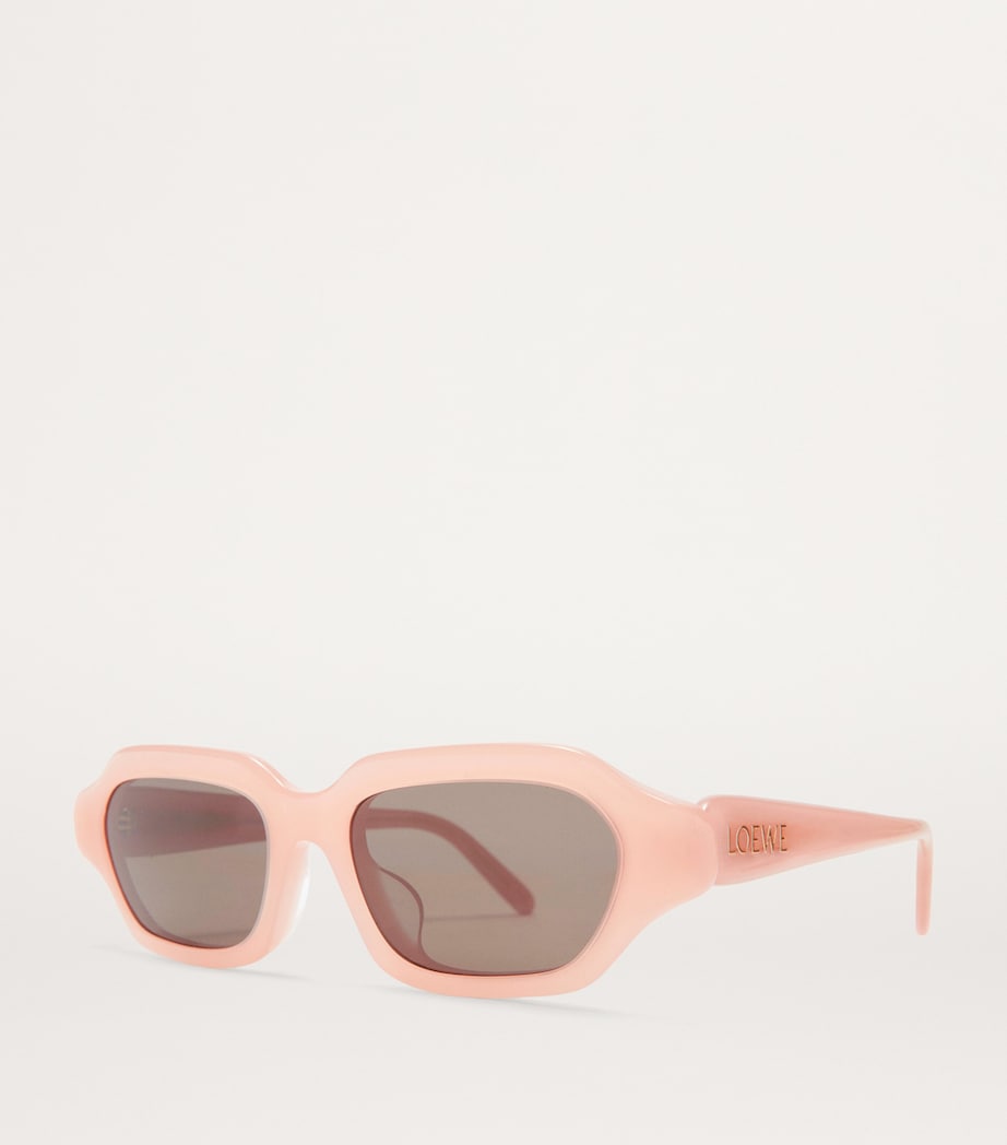 LOEWE Acetate Enigma Slim Sunglasses Light Pink Image 2