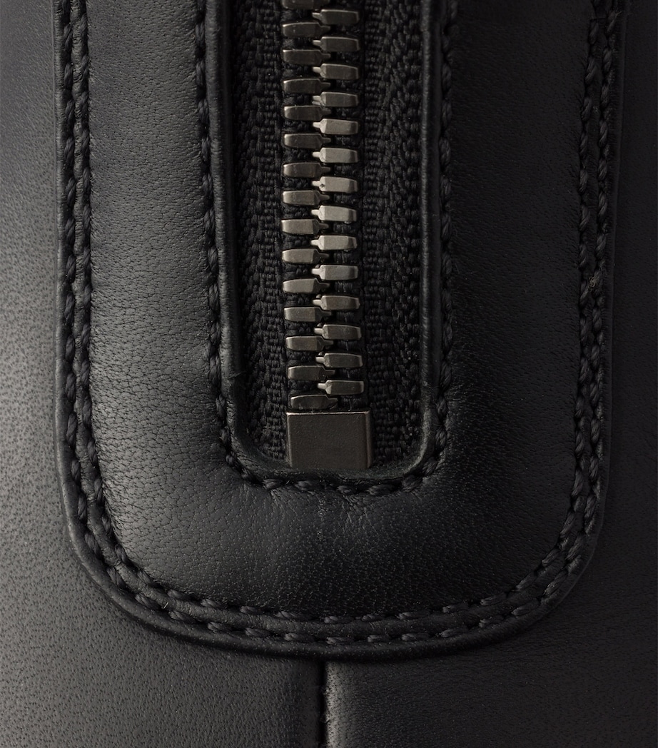 Prada Leather Zipped Ankle Boots 50 Image 6