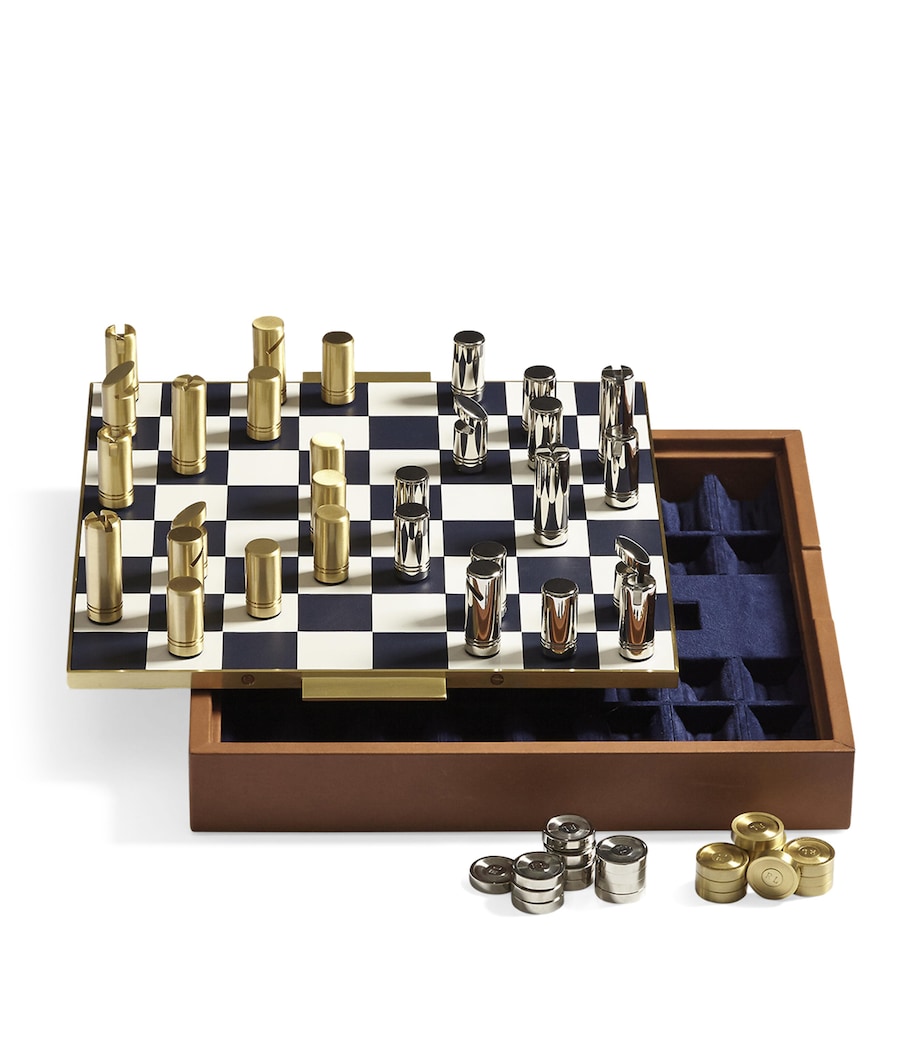 Fowler Chess Set SADDLE MULTI Image 4