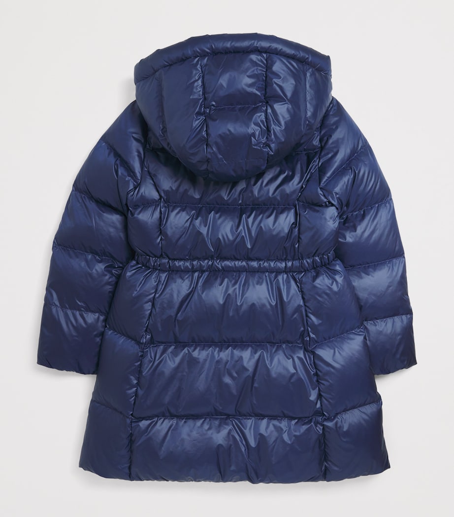 Down Polo Pony Puffer Coat (8-9 Years) NAVY Image 2