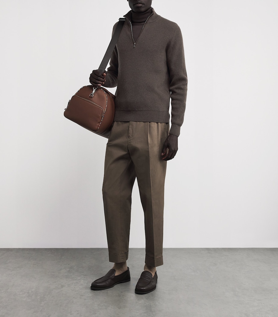 Cashmere Quarter-Zip Sweater A.6 MARRONE A25/26 Image 2