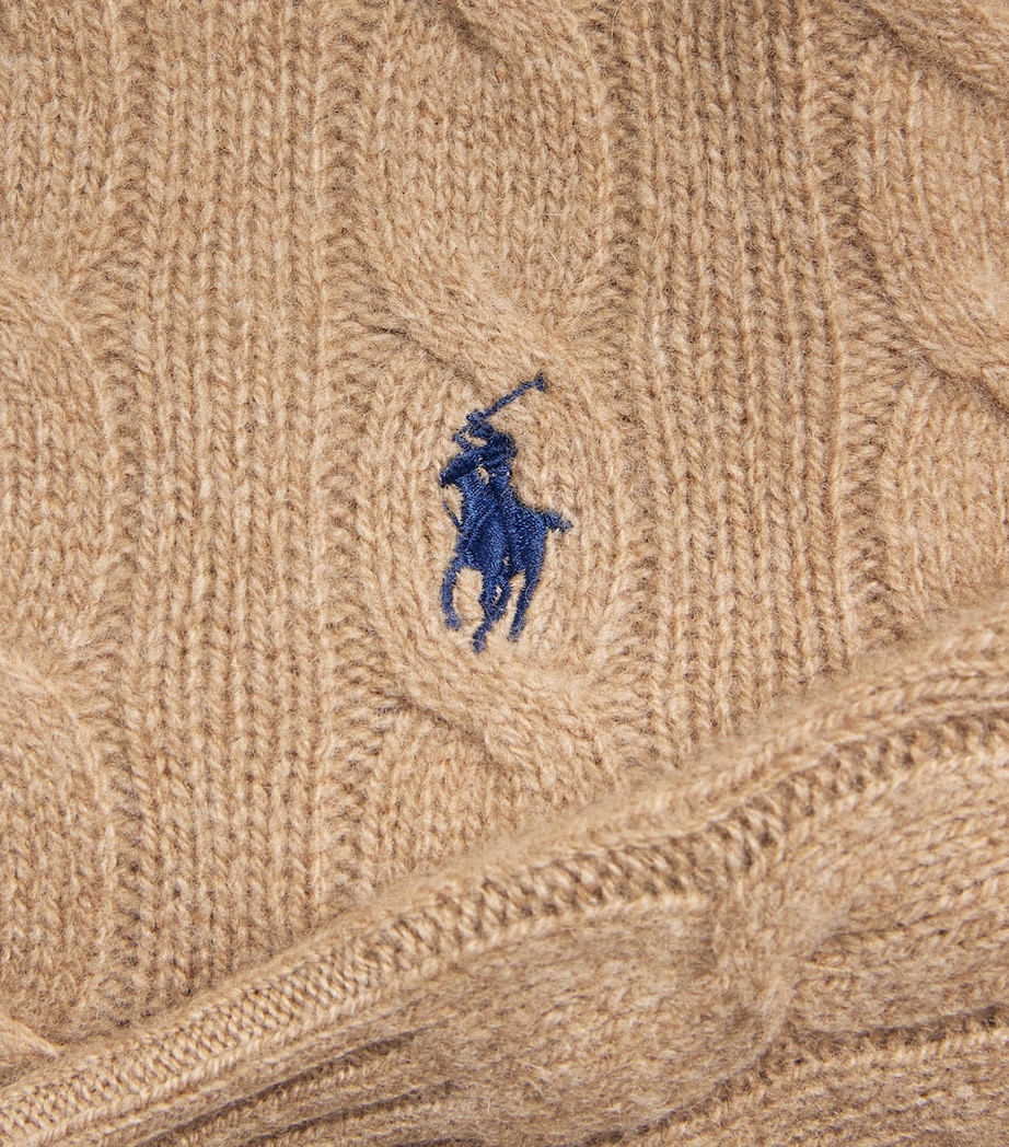 Wool-Cashmere Julianna Sweater COLLECTN CAMEL MLNGE Image 5