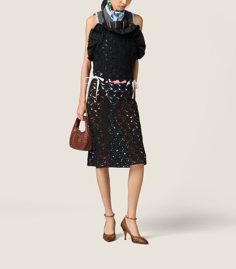 Cotton Macramé Mini Skirt F0002 Image 2