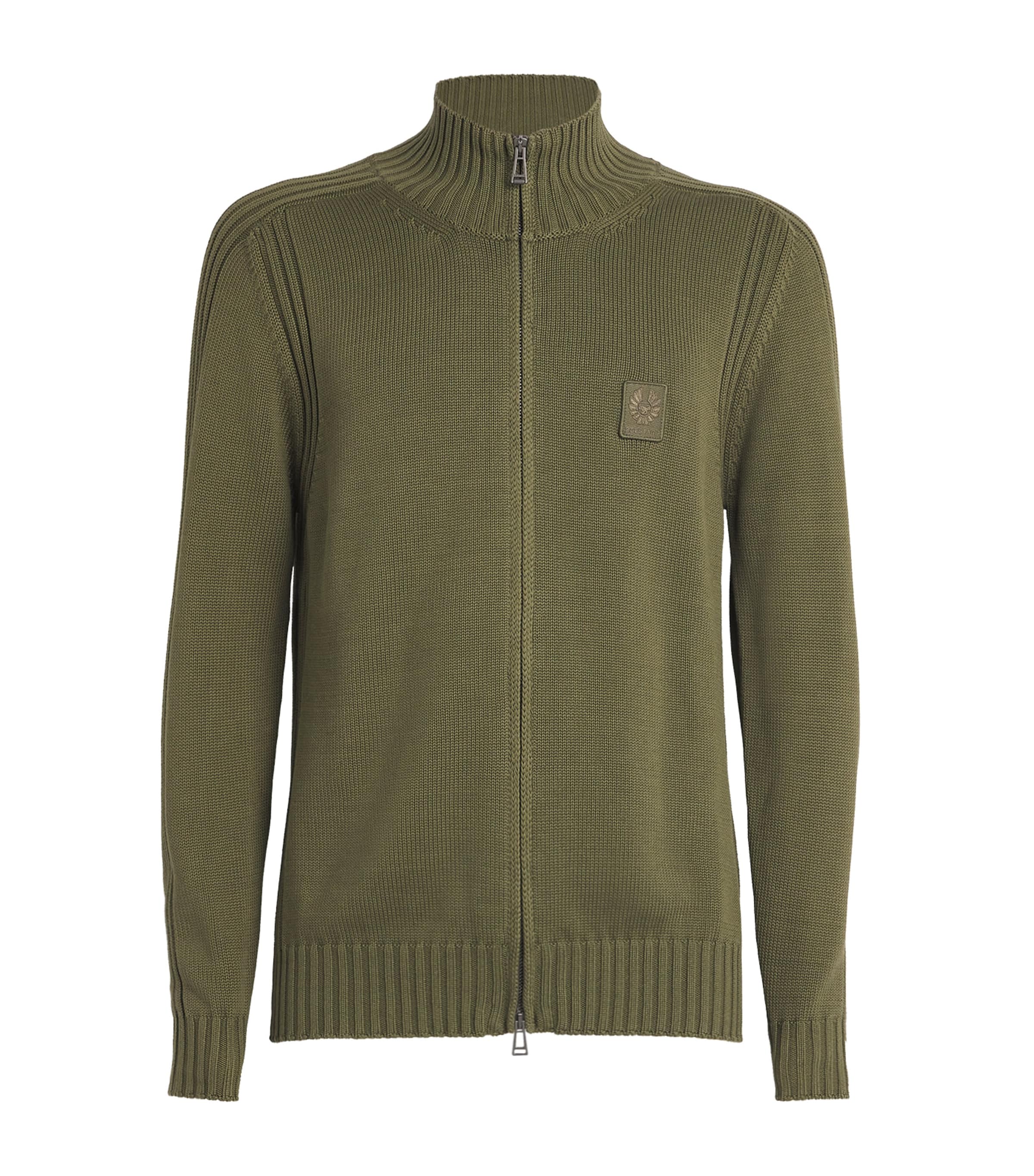 Belstaff Cotton Watch Cardigan In Green