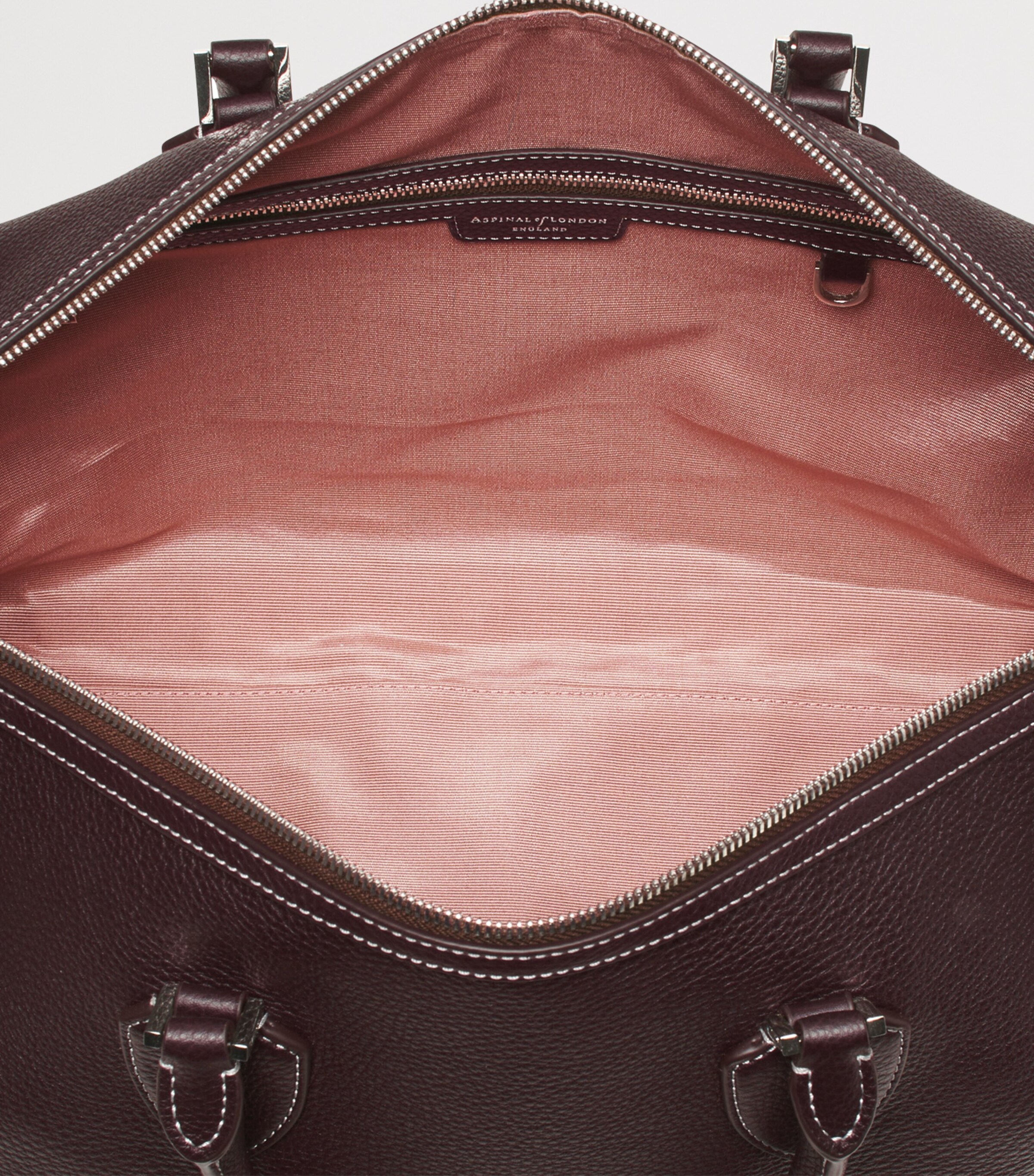 Aspinal Of London Leather The Hudson Bag Wine Image 5